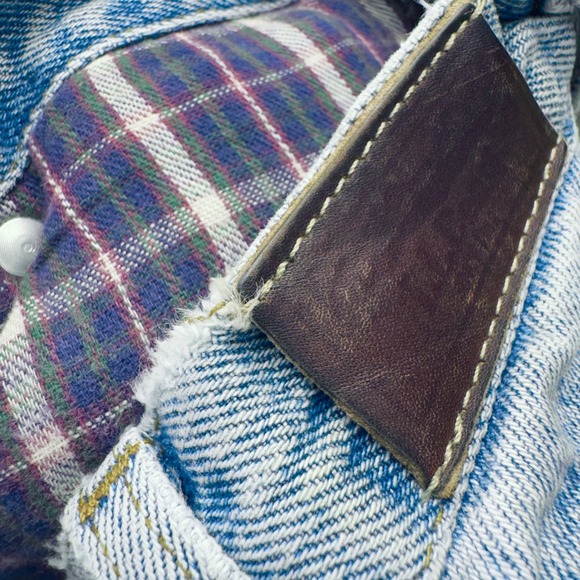 LL Bean Flannel Lined Jeans Mens 34x32 Double L Relaxed Fit Light Wash Blue - Picture 9 of 16